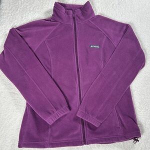 Columbia Purple Full Zip Fleece Jacket Women’s Large